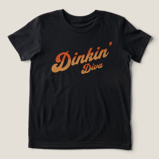 Pickleball Dinking Diva Pickball Tri-Blend Shirt (Design Vorderseite)