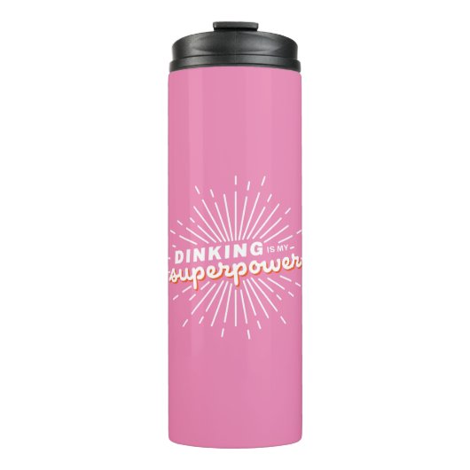 Pickleball Dinking ist mein superpower Funny Gift Thermosbecher (Vorderseite)