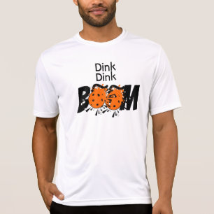 Pickleball Dinking Orange Bombs Dink Dink Boom T-Shirt