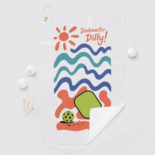 Pickleball Dinkmaster Dilly! Ferienhaus Handtuch (Insitu)