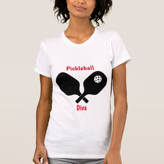 Pickleball Diva T-Shirt (Vorderseite)