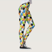 Pickleball Druck, multi Farbe Leggings (Rechts)