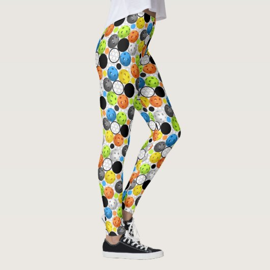 Pickleball Druck, multi Farbe Leggings (Rechts)
