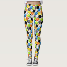 Pickleball Druck, multi Farbe Leggings