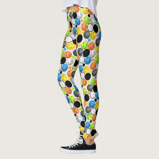 Pickleball Druck, multi Farbe Leggings (Links)