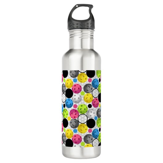 Pickleball Druck Trinkflasche (Vorderseite)