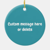 Pickleball Eat Sleep Pickleball, grüner, benutzerd Keramik Ornament (Hinten)