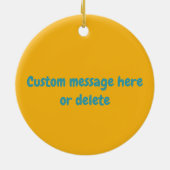 Pickleball Eat Sleep Pickleball-orangefarbener Tex Keramik Ornament (Hinten)