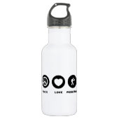 Pickleball Edelstahlflasche (Vorderseite)