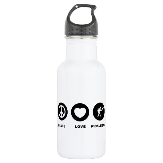 Pickleball Edelstahlflasche (Vorderseite)