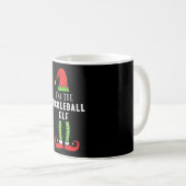 Pickleball Elf Weihnachts-Matching Familiengeschen Kaffeetasse (VorderseiteRechts)
