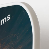 Pickleball Energy Swirl - Abstraktes Motion Poster Pickleball Schläger (Linke Seite)