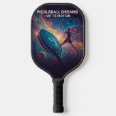 Pickleball Energy Swirl - Abstraktes Motion Poster Pickleball Schläger (Vorderseite)