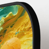 Pickleball Energy Swirl - Abstraktes Motion Poster Schläger (Linke Seite)