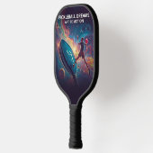 Pickleball Energy Swirl - Abstraktes Motion Poster Schläger (Links)