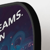 Pickleball Energy Swirl - Abstraktes Motion Poster Schläger (Linke Seite)