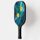 Pickleball Energy Swirl - Abstraktes Motion Poster Schläger (Links)