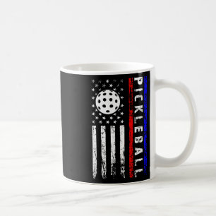 Pickleball-Enthusiasten 4. Juli Amerikanische Flag Kaffeetasse