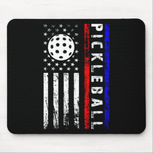 Pickleball-Enthusiasten 4. Juli Amerikanische Flag Mousepad