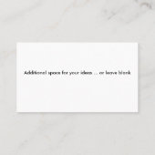 Pickleball Enthusiasten Business Card Visitenkarte (Rückseite)