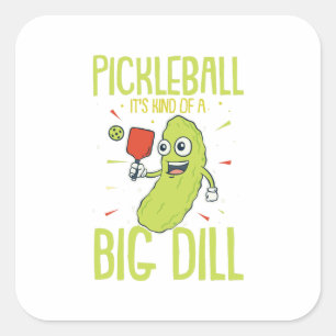 Pickleball Es ist ein großes Geschenk für den Di Quadratischer Aufkleber