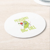 Pickleball Es ist ein großes Geschenk für den Dill Runder Pappuntersetzer (Angewinkelt)