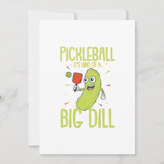 Pickleball Es ist eine Art Dill-Spaß-Pun-Geschenk Ankündigung (Vorderseite)