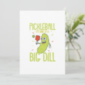 Pickleball Es ist eine Art Dill-Spaß-Pun-Geschenk Ankündigung (Stehend Vorderseite)