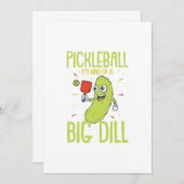 Pickleball Es ist eine Art Dill-Spaß-Pun-Geschenk Ankündigung (Vorne/Hinten)