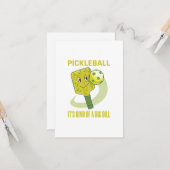 Pickleball Es ist eine Art Dill-Spaß-Pun-Geschenk Karte (Vorderseite/Rückseite Beispiel)