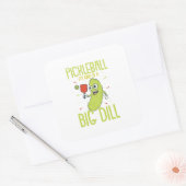 Pickleball Es ist eine Art Dill-Spaß-Pun-Geschenk Quadratischer Aufkleber (Umschlag)