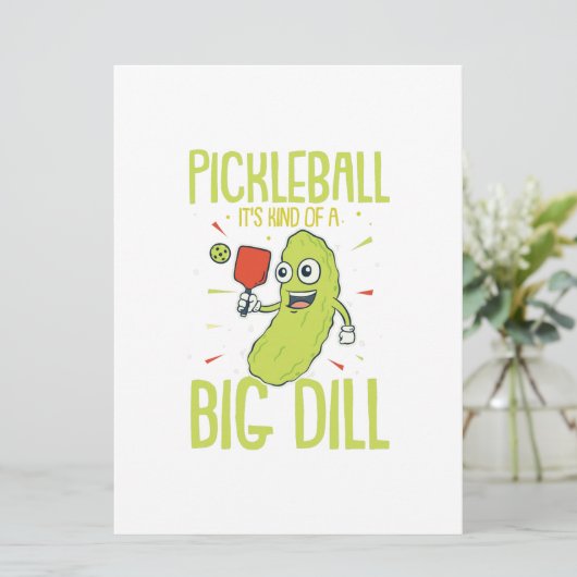 Pickleball Es ist eine Art Dill-Spaß-Pun-Geschenk Save The Date (Stehend Vorderseite)