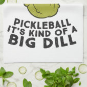 Pickleball Es ist eine Art großer Dill Pickles Pun Geschirrtuch (Gefaltet)