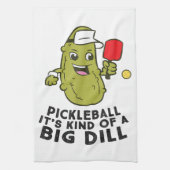Pickleball Es ist eine Art großer Dill Pickles Pun Geschirrtuch (Vertikal)
