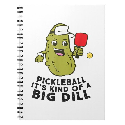 Pickleball Es ist eine Art großer Dill Pickles Pun Notizblock (Vorderseite)