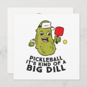 Pickleball Es ist eine Art großer Dill Pickles Pun Save The Date (Vorne/Hinten)