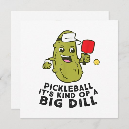 Pickleball Es ist eine Art großer Dill Pickles Pun Save The Date (Vorne/Hinten)