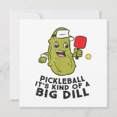 Pickleball Es ist eine Art großer Dill Pickles Pun Save The Date (Rückseite)