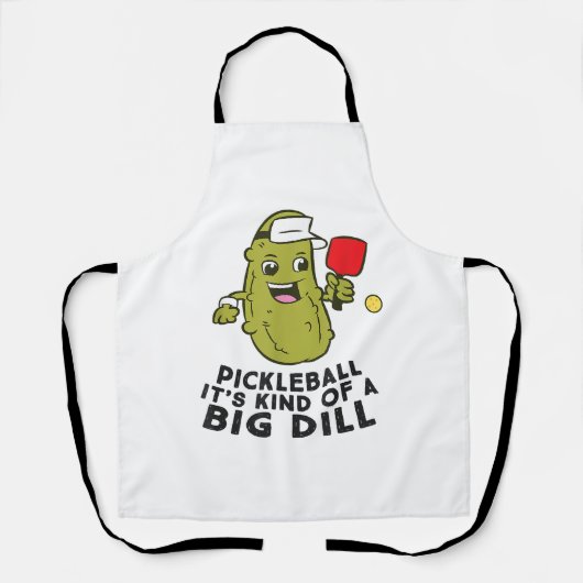 Pickleball Es ist eine Art großer Dill Pickles Pun Schürze (Vorderseite)
