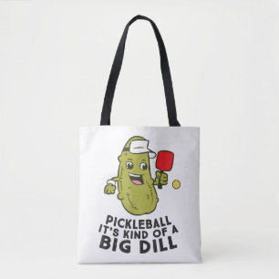 Pickleball Es ist eine Art großer Dill Pickles Pun Tasche
