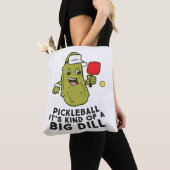 Pickleball Es ist eine Art großer Dill Pickles Pun Tasche (Von Nahem)