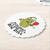 Pickleball Es ist eine Art großer Dill Pickles Pun Untersetzer (angewinkelt)