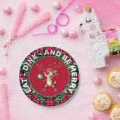 Pickleball 🎄 ESSEN, DINK UND SEIN, NUR Pappteller (Party)