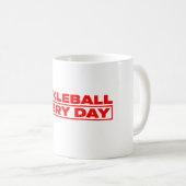 Pickleball Every Day - Red Logo - White Mug Kaffeetasse (VorderseiteRechts)