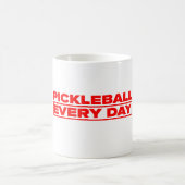 Pickleball Every Day - Red Logo - White Mug Kaffeetasse (Mittel)