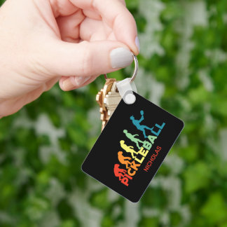 Pickleball Evolution Funny Individuelle Name Schlüsselanhänger