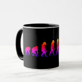 Pickleball Evolution Funny Pickleball Tasse (Vorderseite Links)