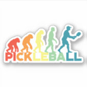 Pickleball-Evolution-Individuelle Name Aufkleber (Vorderseite)