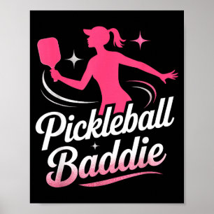 Pickleball-Fan-Frauen sassy Sportliebhaberin Poster