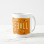 Pickleball Fanatic - Retro Florida License Plate Kaffeetasse (VorderseiteRechts)